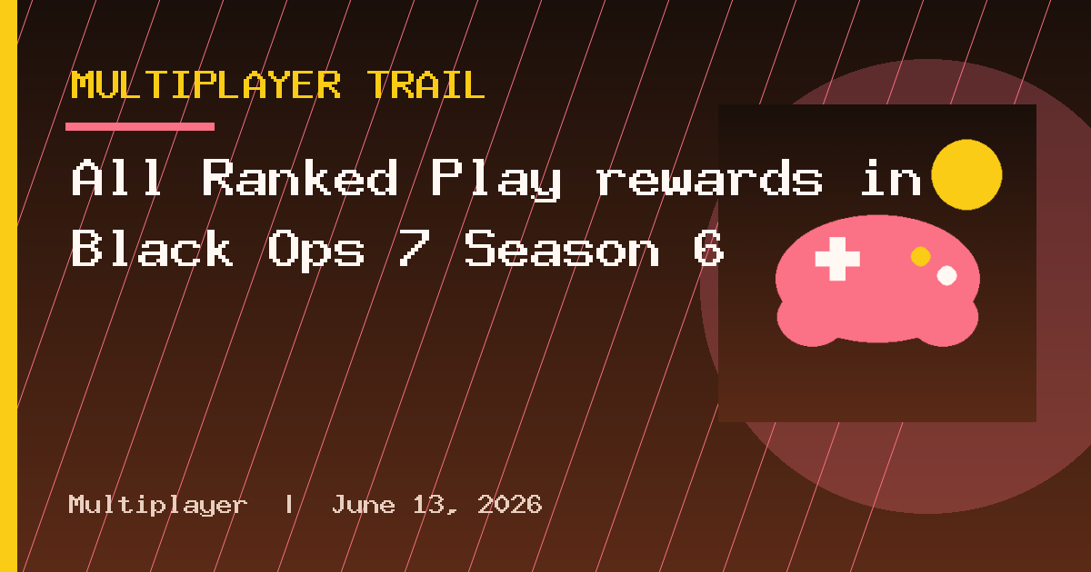 All Ranked Play rewards in Black Ops 7 Season 6