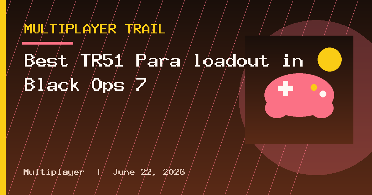 Best TR51 Para loadout in Black Ops 7