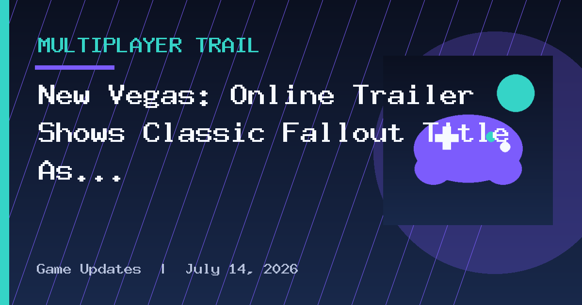New Vegas: Online Trailer Shows Classic Fallout Title As An MMO