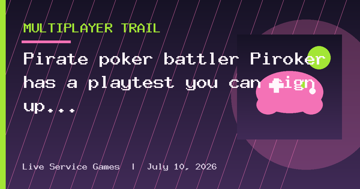 Pirate poker battler Piroker has a playtest you can sign up for now